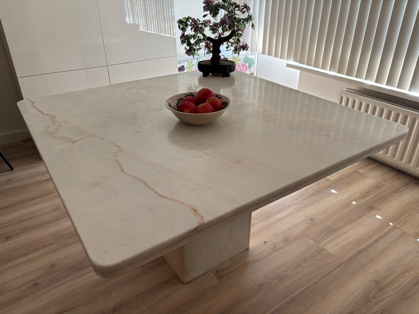 Eettafel, Ophalen, Gebruikt, 150 tot 200 cm, Vierkant