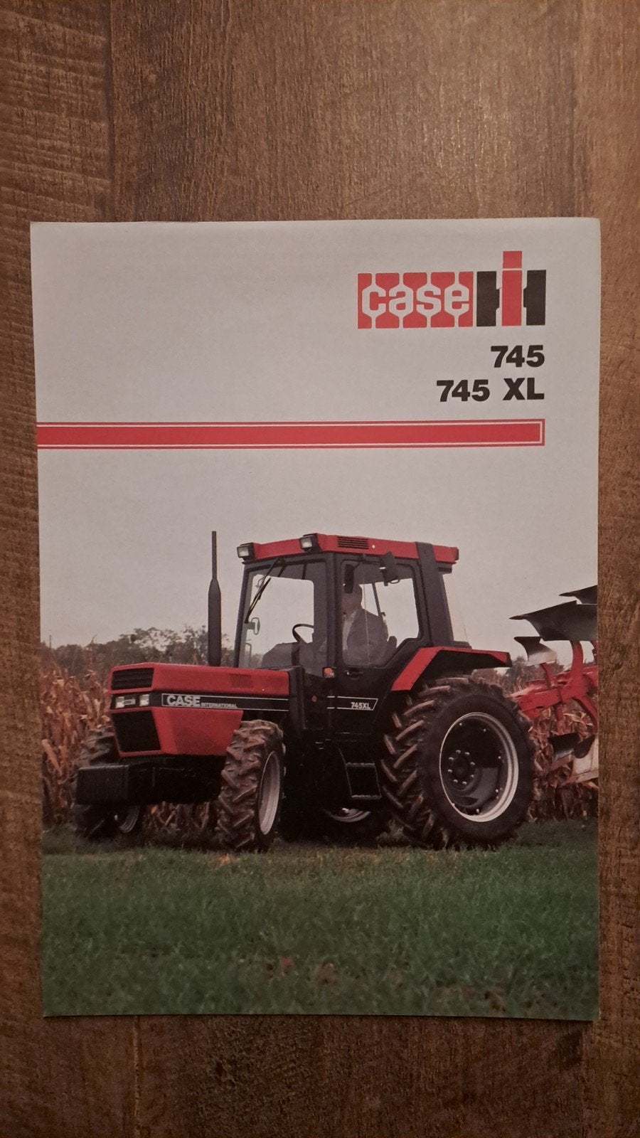 folder CASE IH International 745 , 745 XL tractor, trekker, Ophalen of Verzenden, Zo goed als nieuw, Folder