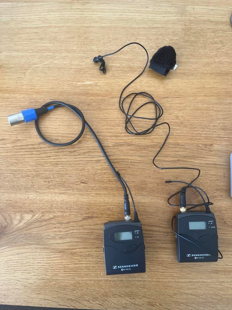 Sennheiser EW 100 G3 Draadloze Reversmicrofoon Set, Ophalen, Gebruikt, Overige typen, Draadloos