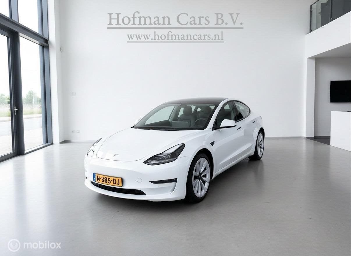 Tesla Model 3 Long Range AWD 75 kWh | SOH 94% | 48.912 km |, Auto's, Tesla, Automaat, Gebruikt, Zwart, Wit