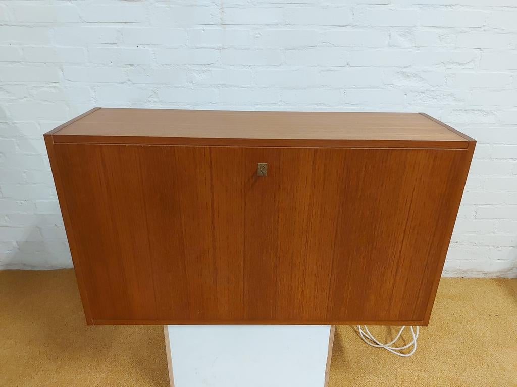 Vintage klepkast secretaire Omnia wandkast wandmeubel kast, Ophalen, Gebruikt, Onbekend, Onbekend@voorbeeld.nl