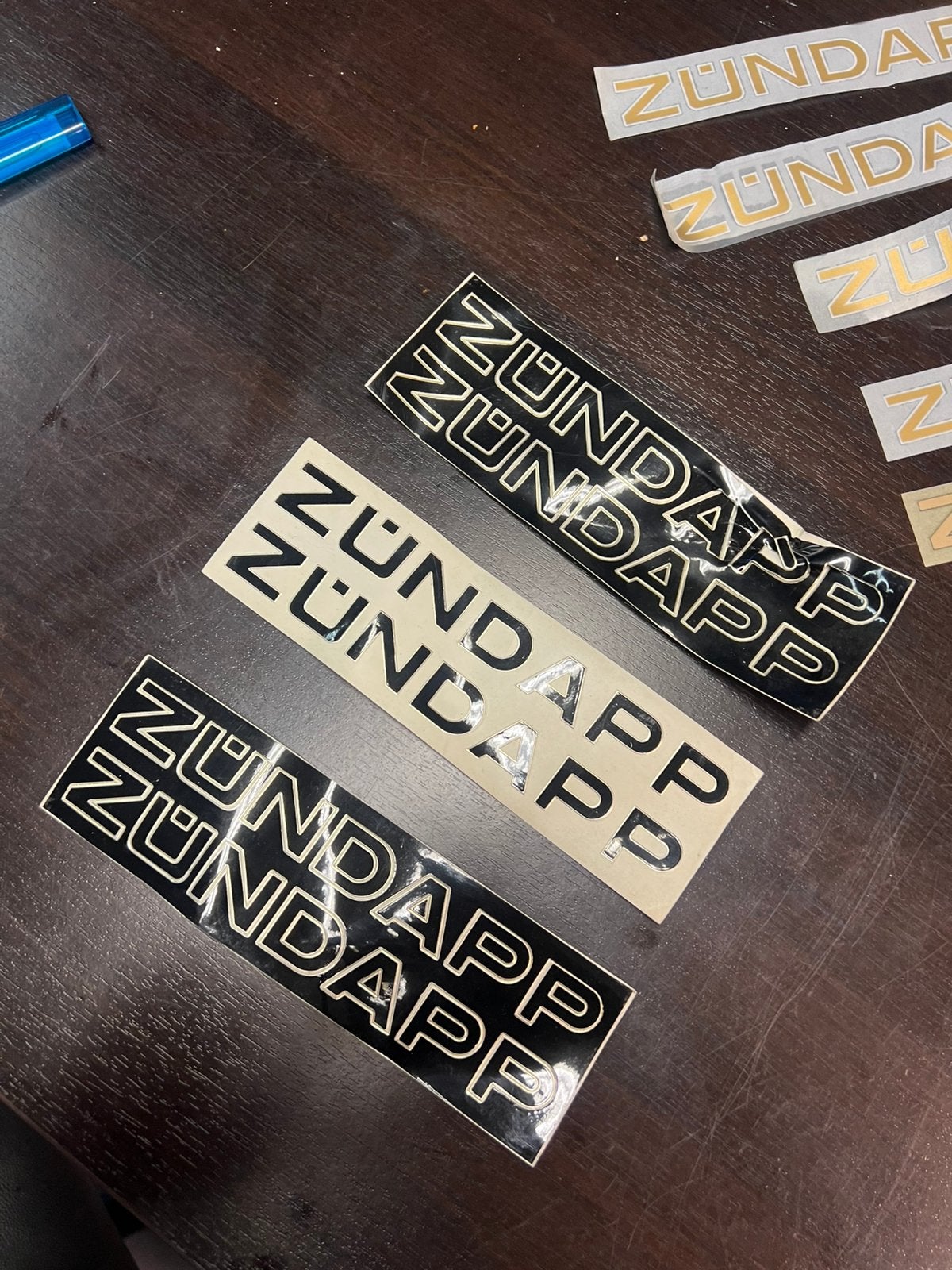 Zundapp stickers uit oude voorraad Nos, Fietsen en Brommers, Ophalen of Verzenden, Zo goed als nieuw, Overige typen