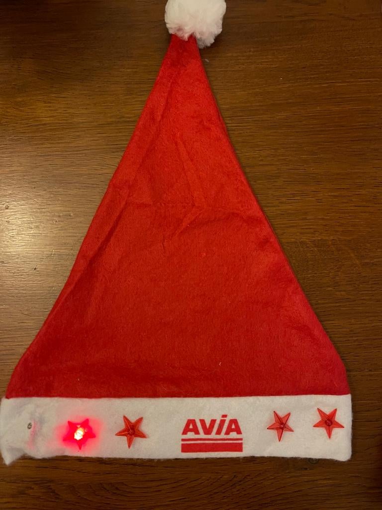"Kerstmuts AVIA met verlichte Sterren" Nieuw, Ophalen of Verzenden, Nieuw