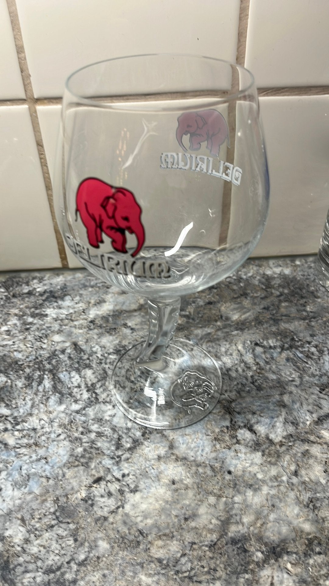 Bier glas, Ophalen of Verzenden, Zo goed als nieuw, Bierglas