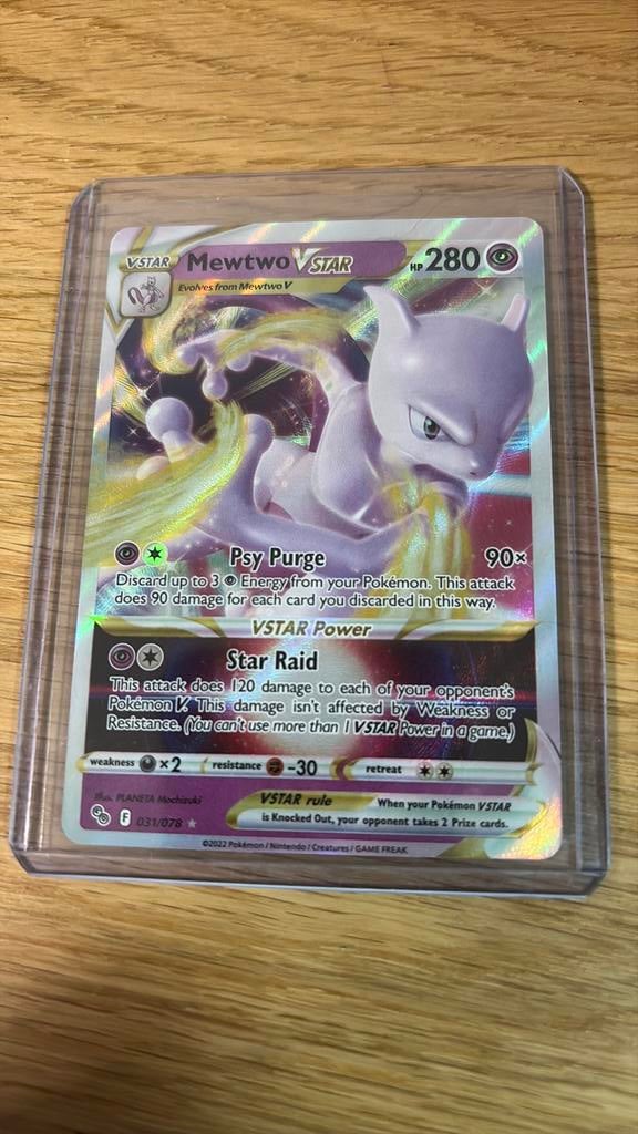 Mewtwo VSTAR pokemon GO 031/078, Ophalen of Verzenden, Zo goed als nieuw