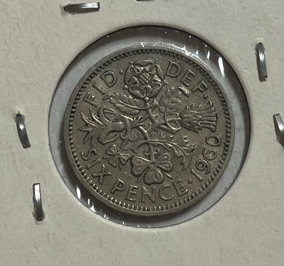 6 pence Engeland 1960, Ophalen of Verzenden, Overige landen