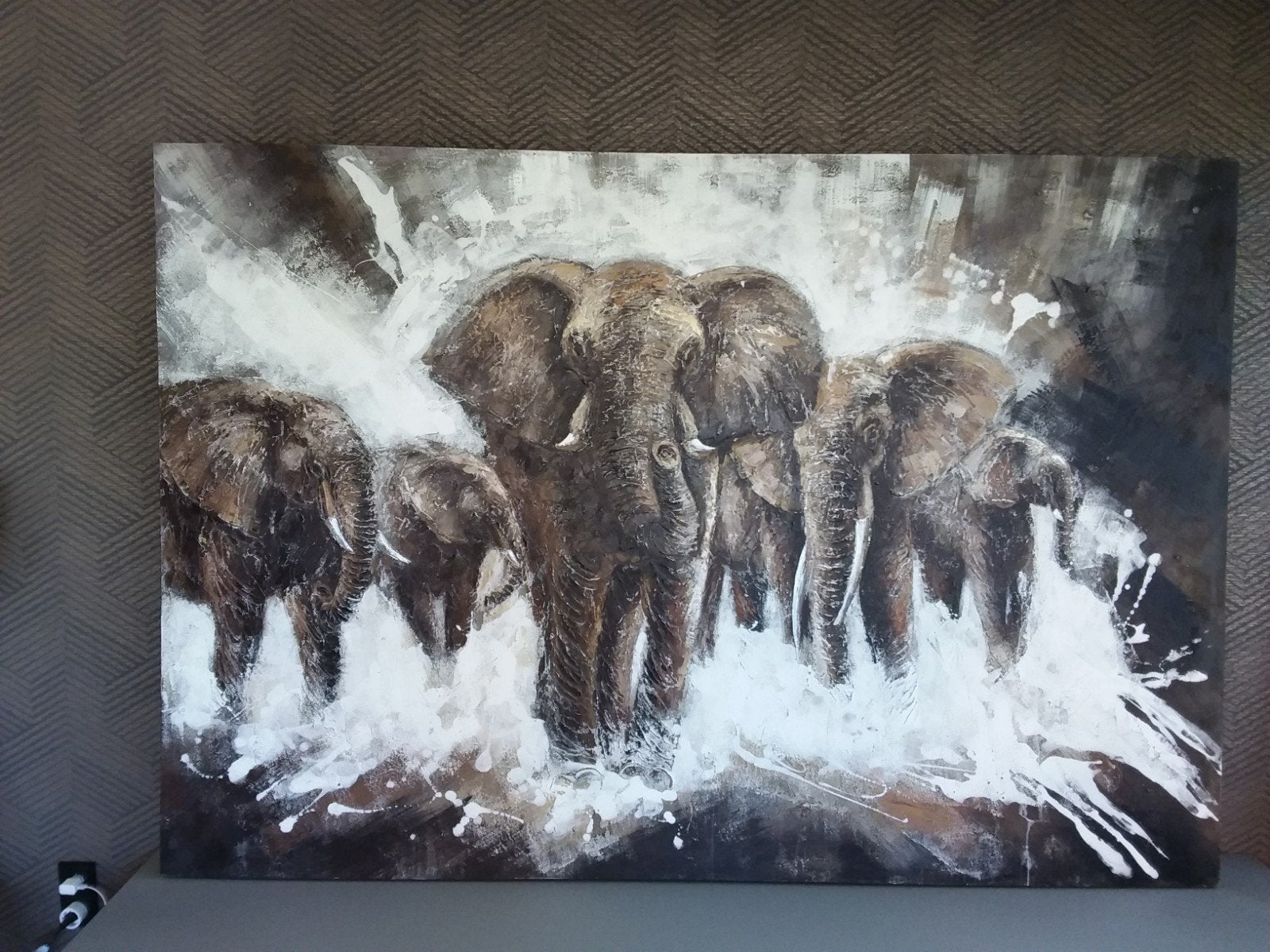 Handgeschilderd  schilderij, Ophalen