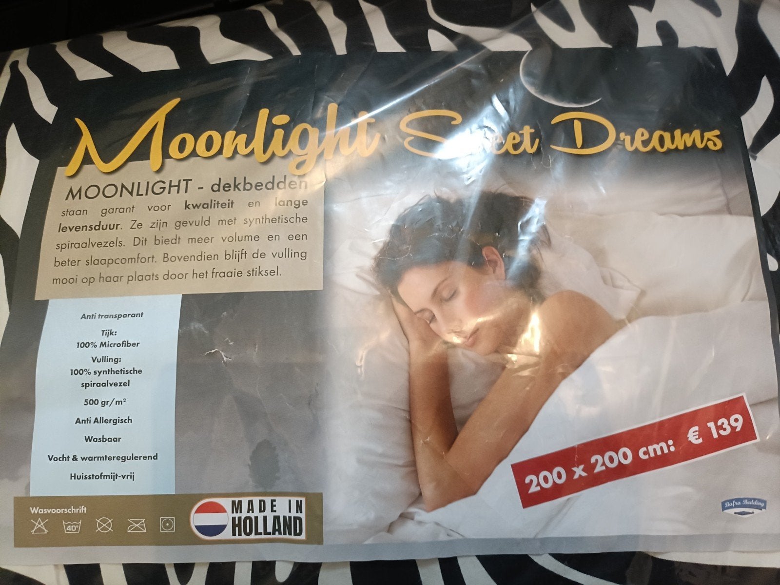 Nieuw Moonlight Dekbed met Overtrek 200x200 - Wasbaar, Ophalen of Verzenden, Nieuw, Tweepersoons, Deken of Dekbed