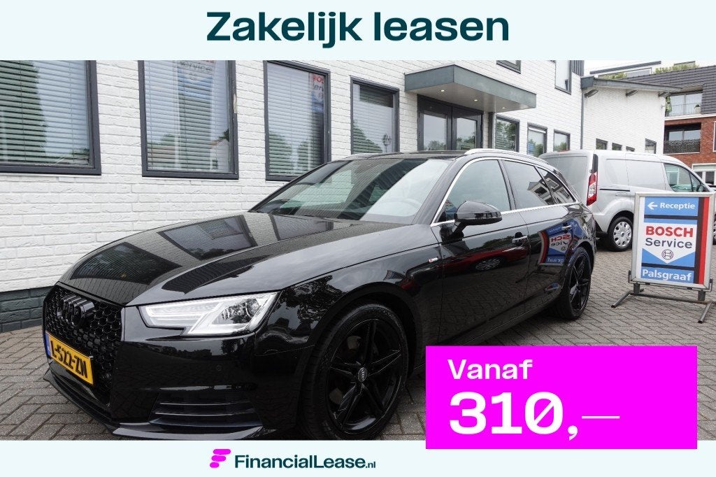 Audi A4 2.0 T MHEV SP SLBE Blackline, Voorwielaandrijving, Gebruikt, A4, Zwart