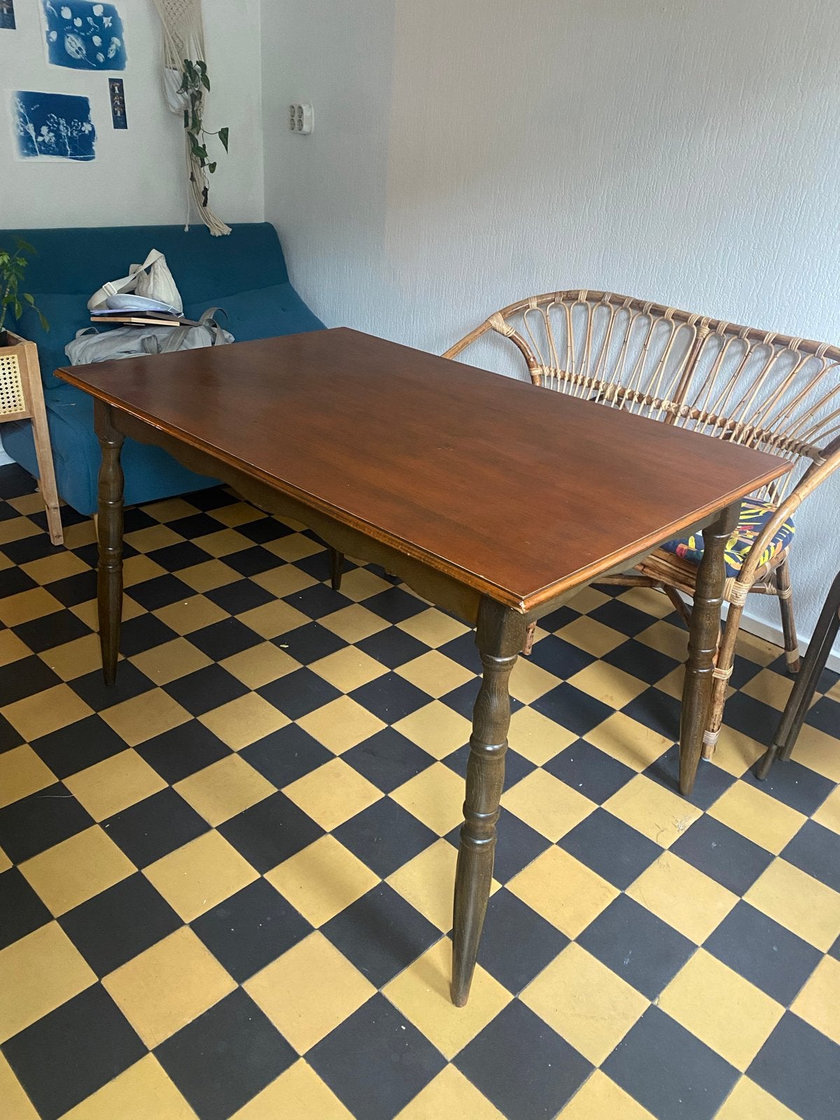 Vintage eettafel, Ophalen