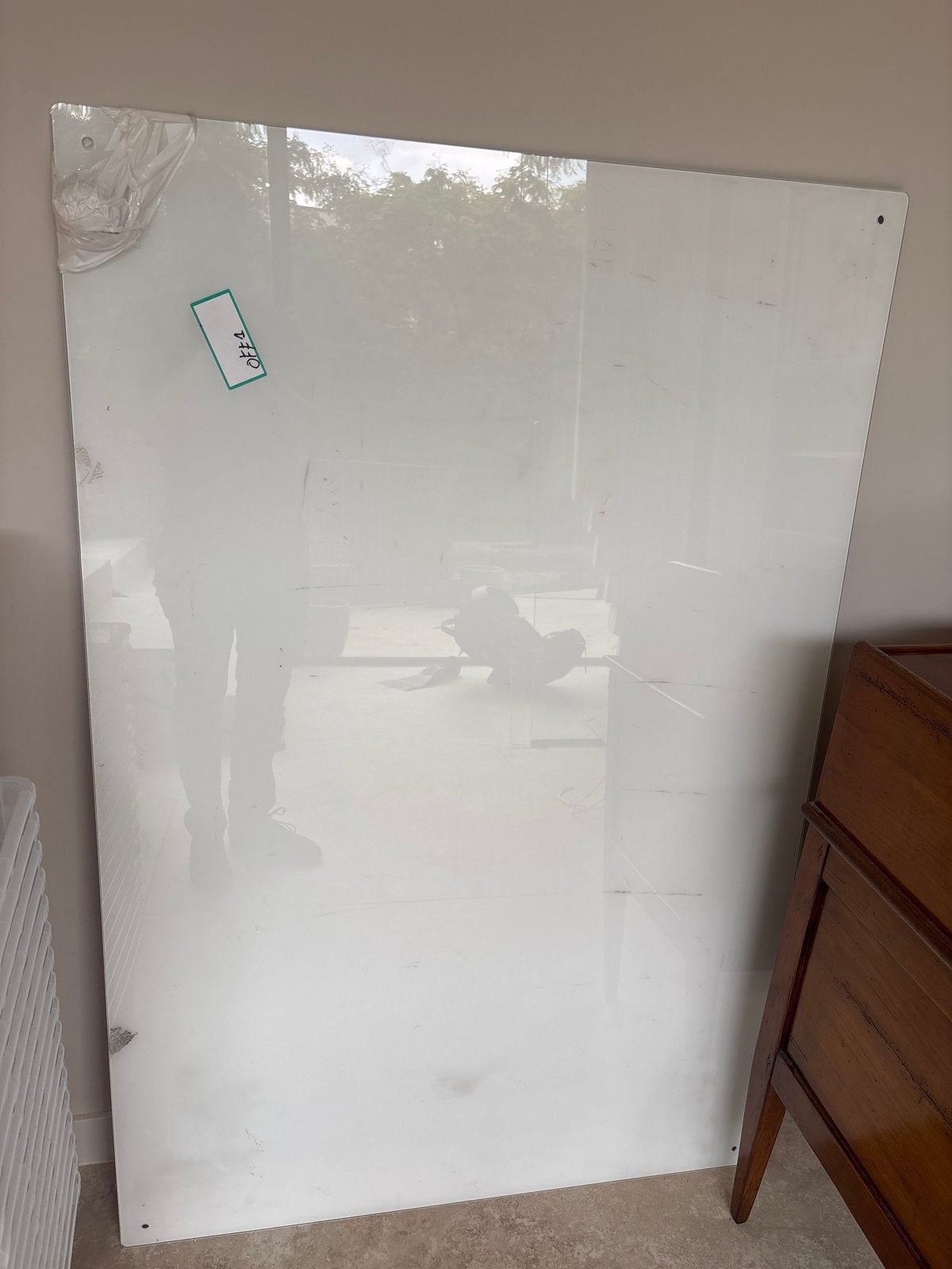 Glas whiteboard, Ophalen, Gebruikt, Whiteboard