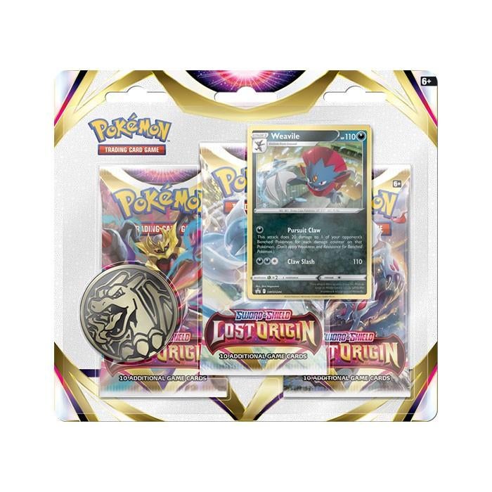 Pokemon Lost Origin 3 Pack Blister – Weavile, Ophalen of Verzenden, Nieuw