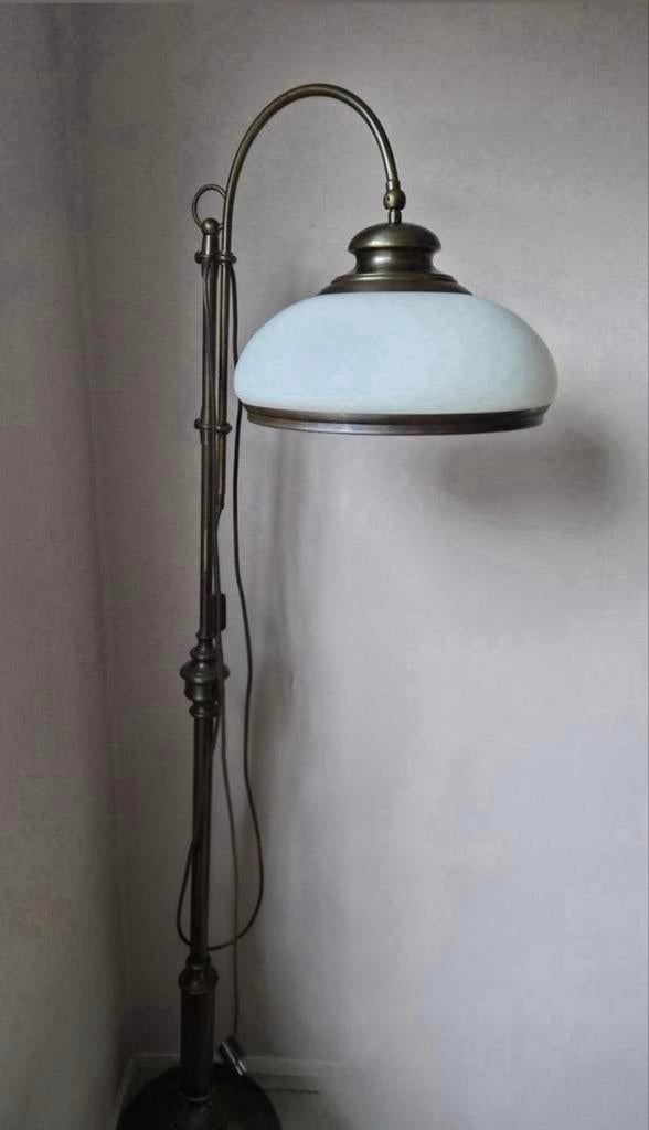 Vintage vloerlamp, Ophalen, Gebruikt, Vintage, Glas