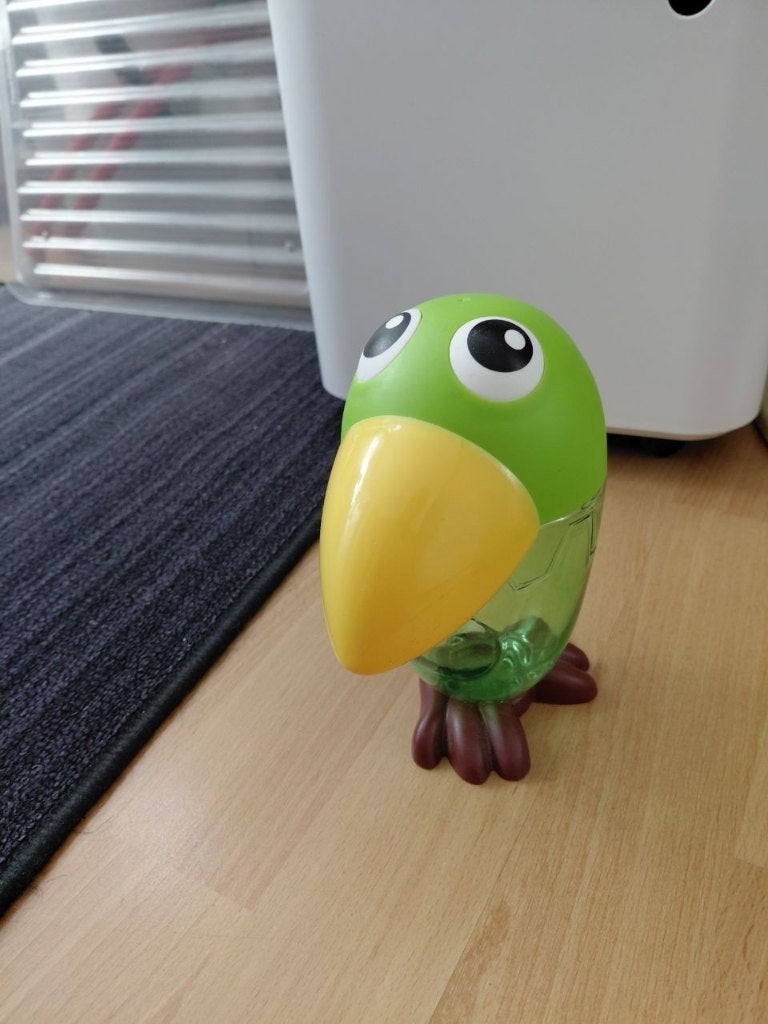 Spaarpot vogel, Ophalen of Verzenden, Zo goed als nieuw, Kunststof, Dier