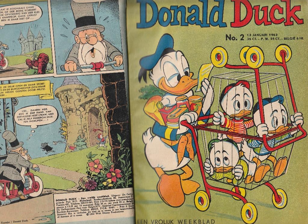 Donald Duck jaargang 1962, ingebonden, Boeken, Complete serie of reeks, Ophalen of Verzenden, Gelezen