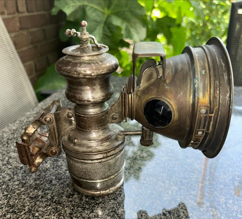 Carbidlamp Schmitt Original - Zeer fraai en compleet, Ophalen of Verzenden