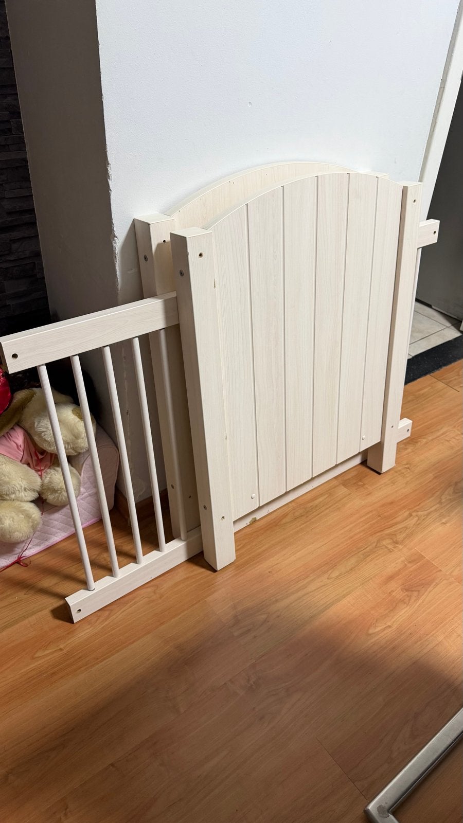 Crem houten ledikantje voor baby of peuter 60x120, Kinderen en Baby's, Ophalen, Gebruikt, Ledikant