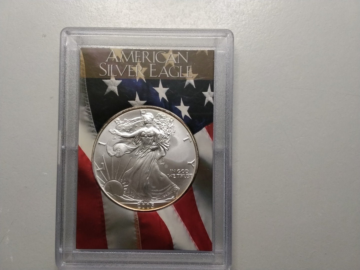 2005 American Silver Eagle 1 oz Zilveren Munt, Ophalen of Verzenden, Noord-Amerika, Losse munt, Zilver