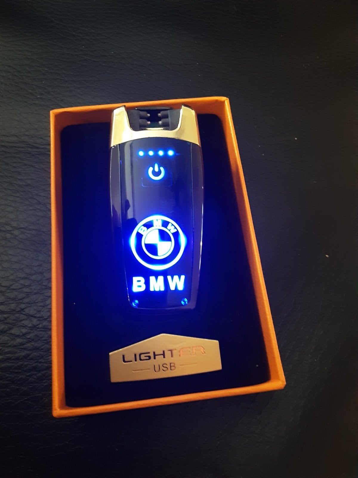 Nieuwe USB Oplaadbare Plasma Aansteker met BMW Logo, Ophalen of Verzenden, Nieuw, Aansteker