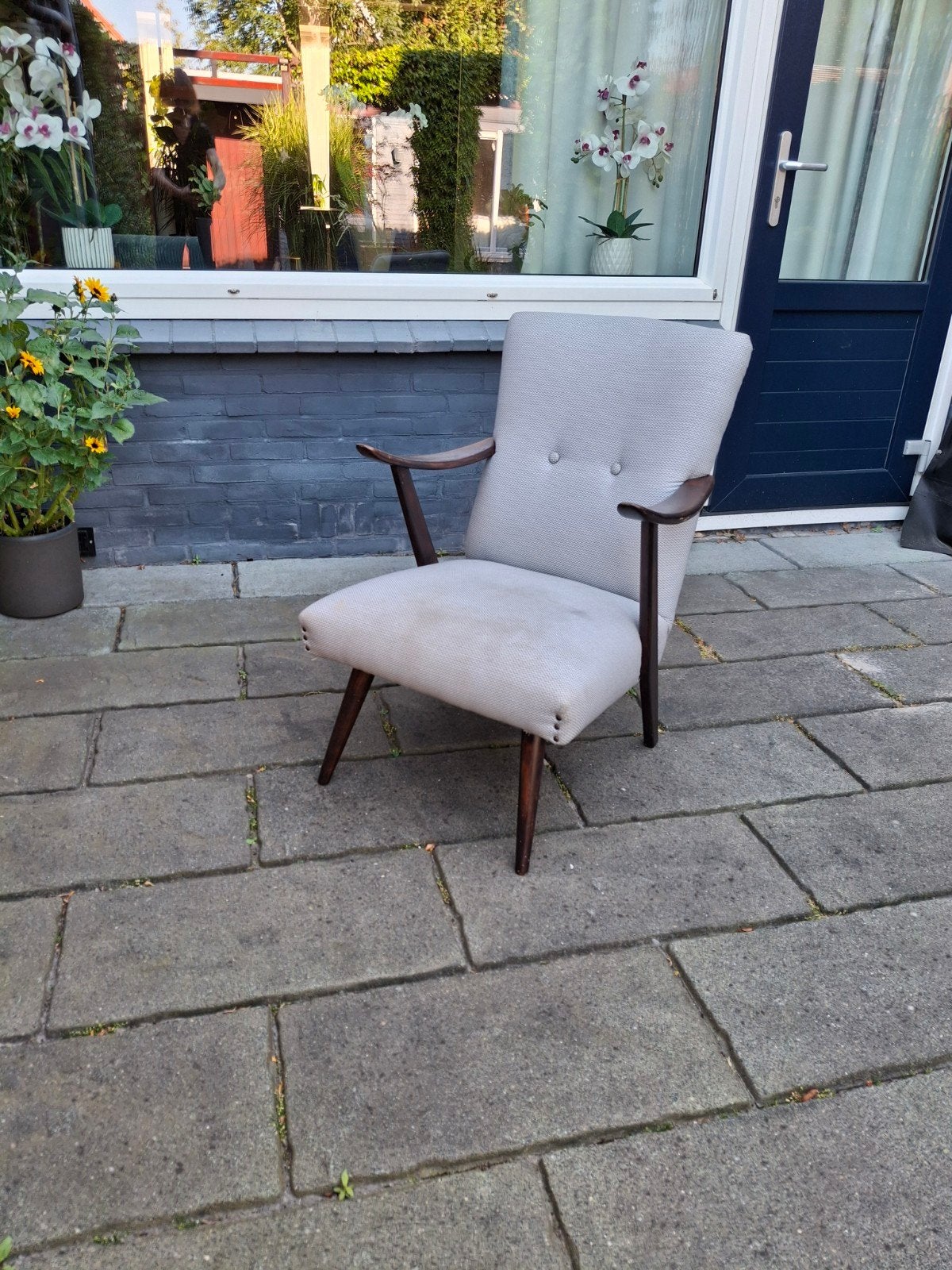SIXTIES VINTAGE FAUTEUIL, Ophalen, Gebruikt, Minder dan 75 cm, 50 tot 75 cm