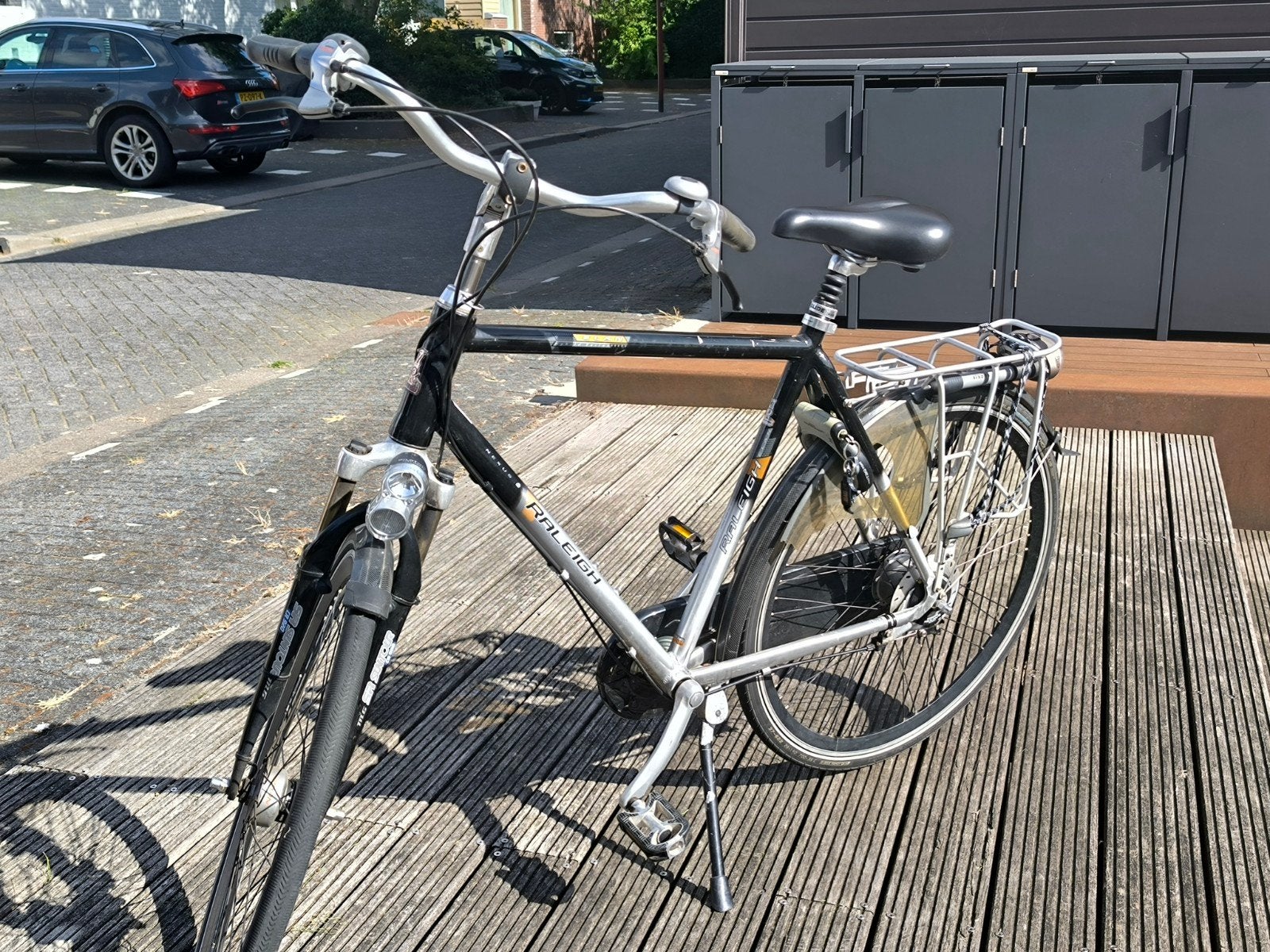 Raleigh Elan hybrid herenfiets nexus 8 speed hoge velgen, Fietsen en Brommers, 53 tot 57 cm, Ophalen of Verzenden, Gebruikt, Overige merken