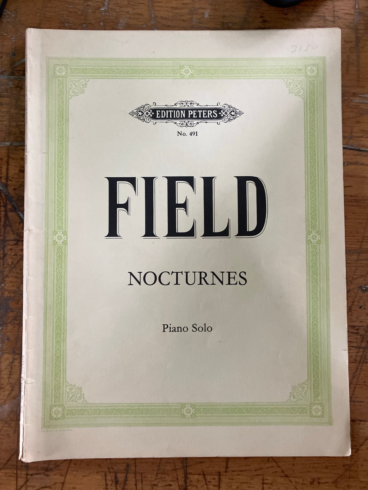 Field Nocturnes - Piano Solo - Edition Peters No. 491, Gebruikt, Klassiek, Ophalen of Verzenden, Artiest of Componist