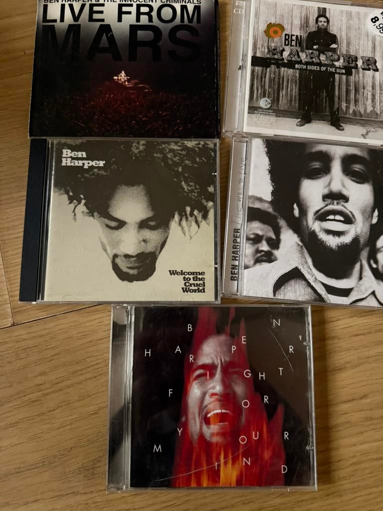 5 cd collectie verzameling ben harper, Cd's en Dvd's, Ophalen of Verzenden, Zo goed als nieuw, Poprock