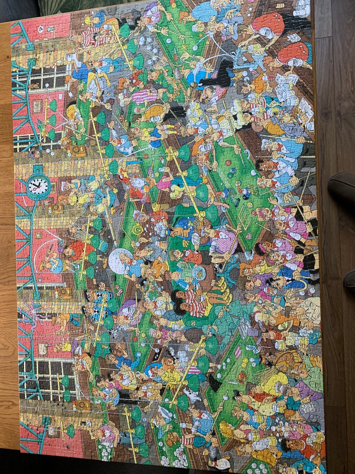 Jan van haasteren puzzel Krijt op tijd, Ophalen of Verzenden, 500 t/m 1500 stukjes, Zo goed als nieuw