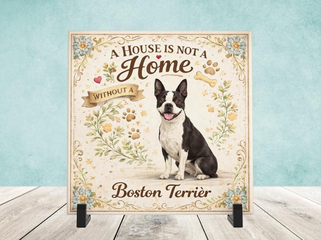 A House is not a Home Without a Boston Terrier - Tegel, Verzenden, Nieuw