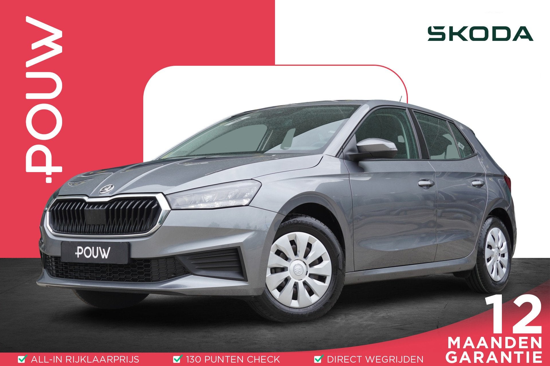 Skoda Fabia 1.0 TSI 95pk Active | LaneAssist | Airco | DAB |, Auto's, Voorwielaandrijving, 12 maanden, Stof, Euro 6