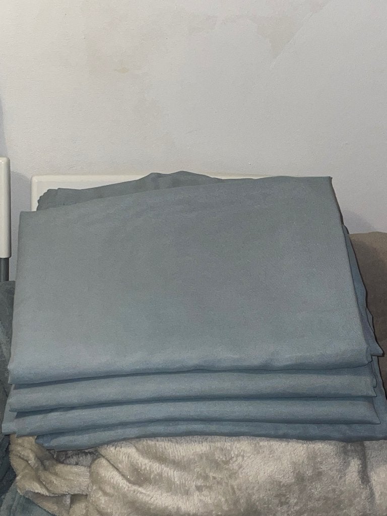 4x IKEA HILJA gordijnen zachtblauw (Uit collectie), 300 cm, Blauw, 145 cm, Ophalen of Verzenden
