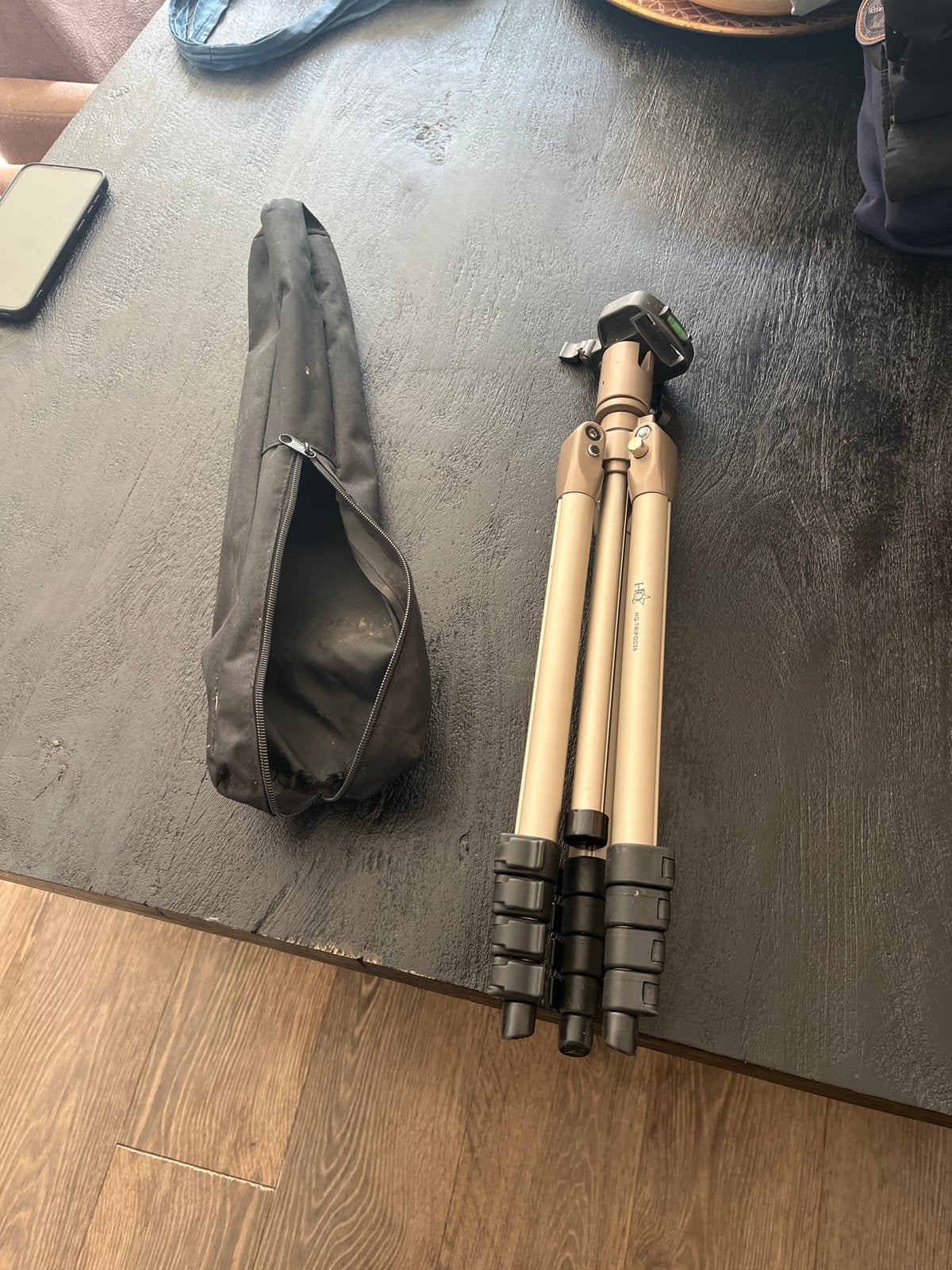 HQ-TRIPOD35 Statief met draagtas, Audio, Tv en Foto, Fotografie | Statieven en Balhoofden, 125 cm of minder, Inclusief draagtas