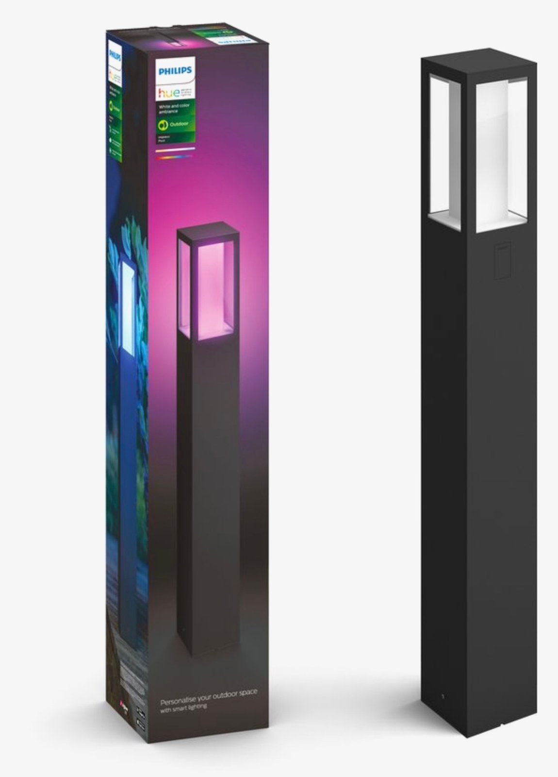 Philips Hue Outdoor Impress Sokkellamp White & Color, Ophalen, Minder dan 50 watt, Netvoeding, Nieuw