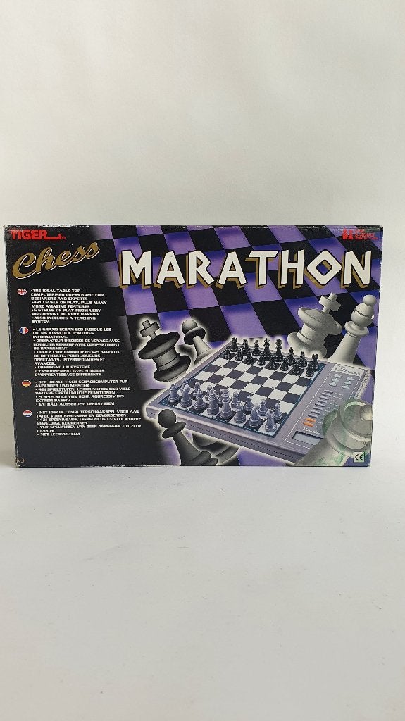 Tiger Chess Marathon schaakcomputer, 1997. Orig. doos. 7B14, Tweedehands verkoop, Tweedehands verkoop, Gebruikt, Ophalen of Verzenden