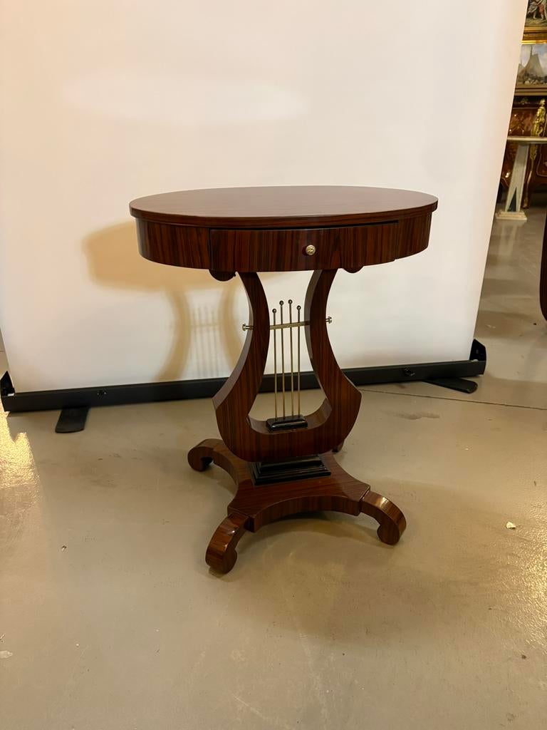 Harp bijzet tafel, Antiek en Kunst, Antiek | Meubels | Tafels, Ophalen of Verzenden