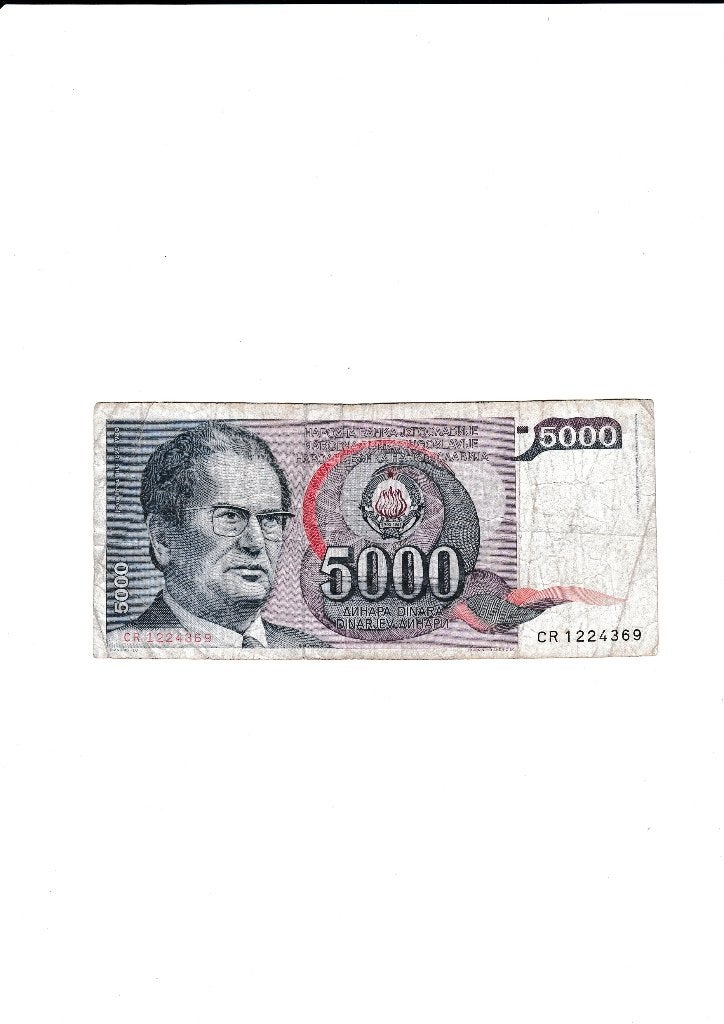 1c - bankbiljet van Joegoslavië € 1,00, Ophalen of Verzenden, Joegoslavië