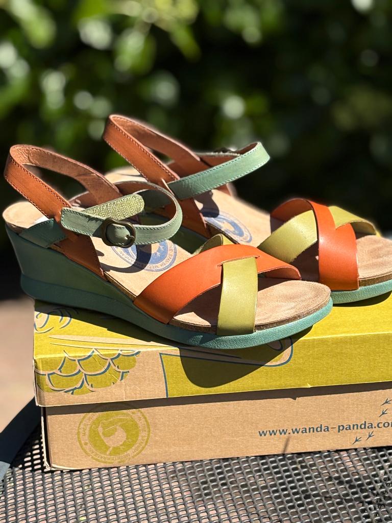 Kleurrijke sandalen, Overige kleuren, Zo goed als nieuw, Wanda Panda, Sandalen of Muiltjes