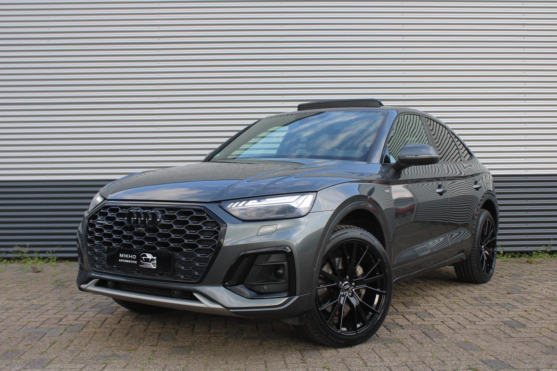 Audi Q5 Sportback 50 TFSI e 3x S-Line | Competition | Panora, Automaat, Gebruikt, Zwart, 4 cilinders