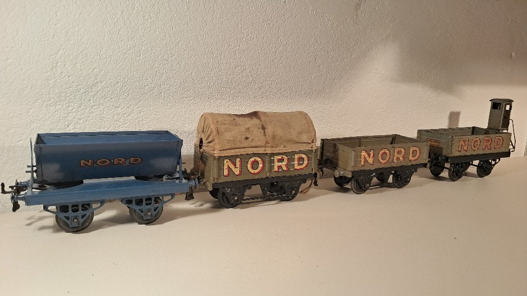 Spoor 0 hornby set oude goederenwagens Nord, Ophalen of Verzenden