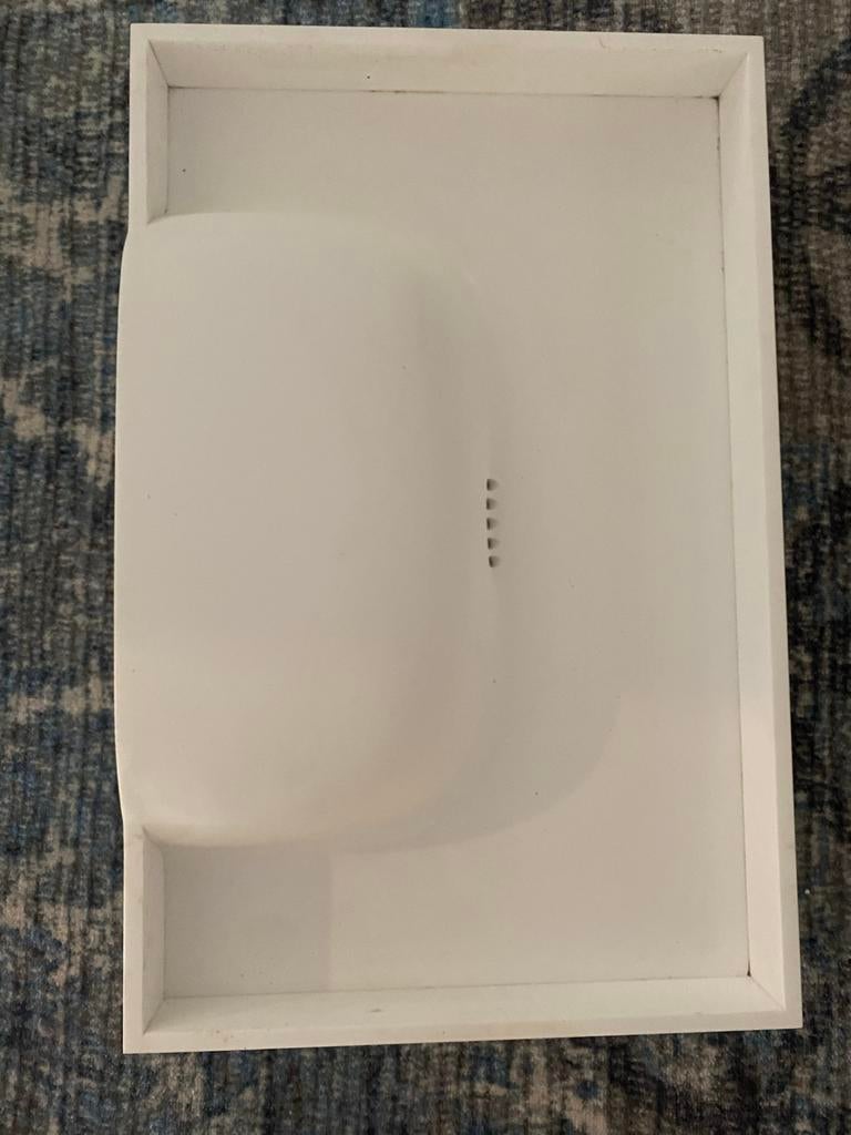 Witte corian wasbak met afvoer, Ophalen, Zo goed als nieuw, Wastafel