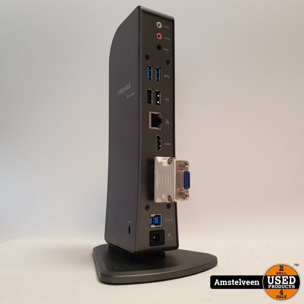 Toshiba dynadock U3.0 Dockin Station Grijs/Gray | Nette Staa, Computers en Software, Toshiba, Gebruikt, Support@toshiba.com, Toshiba Corporation
1-1, Shibaura 1-chome
Minato-ku, Tokyo 105-8001
Japan