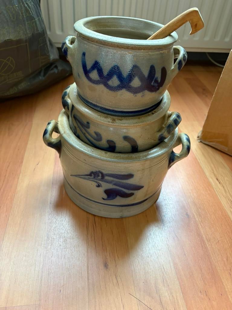3 keulse potten, Antiek en Kunst, Ophalen
