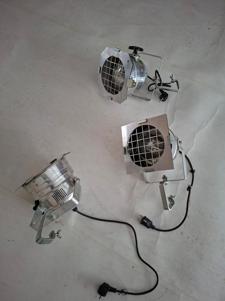 Disco spots verlichting 3x, Ophalen, Metaal of Aluminium