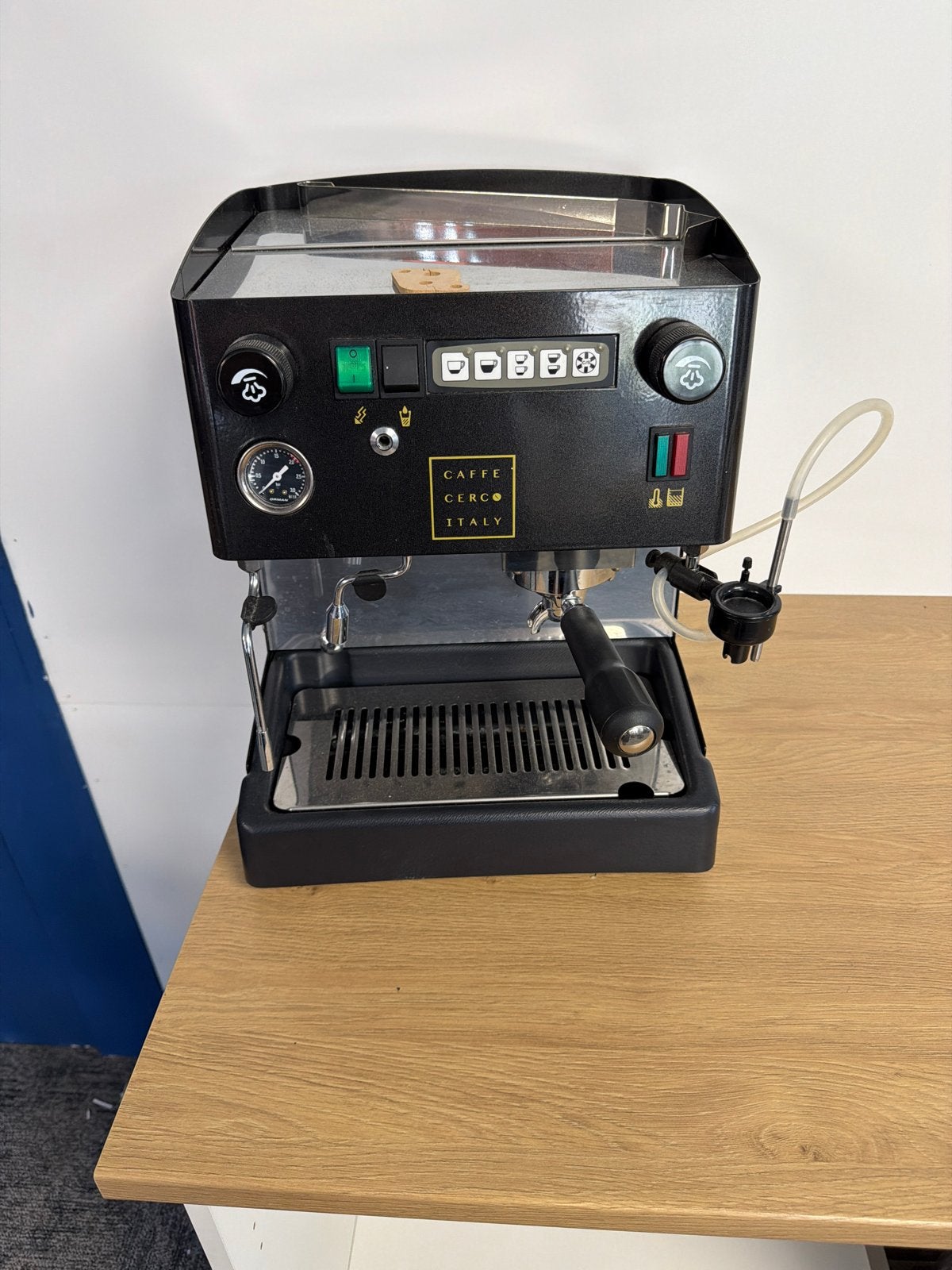 Caffe Cerco Italy Koffiemachine - Espresso Apparaat, Witgoed en Apparatuur, Koffiezetapparaten, Stoompijpje, Gebruikt, Espresso apparaat