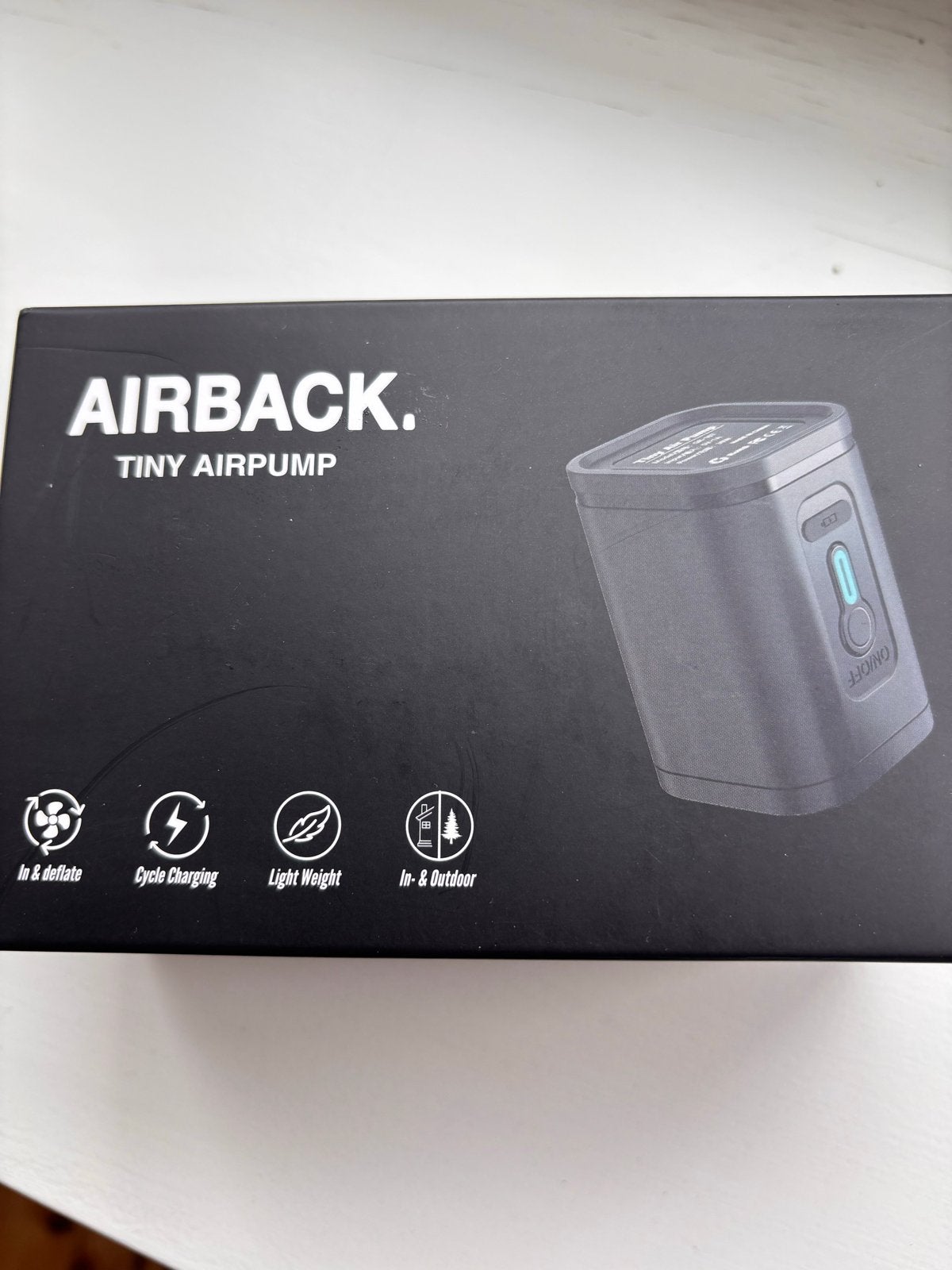 AIRBACK. Tiny Airpump - Compacte en Draagbare Luchtpomp, Ophalen of Verzenden, Nieuw, Elektrisch
