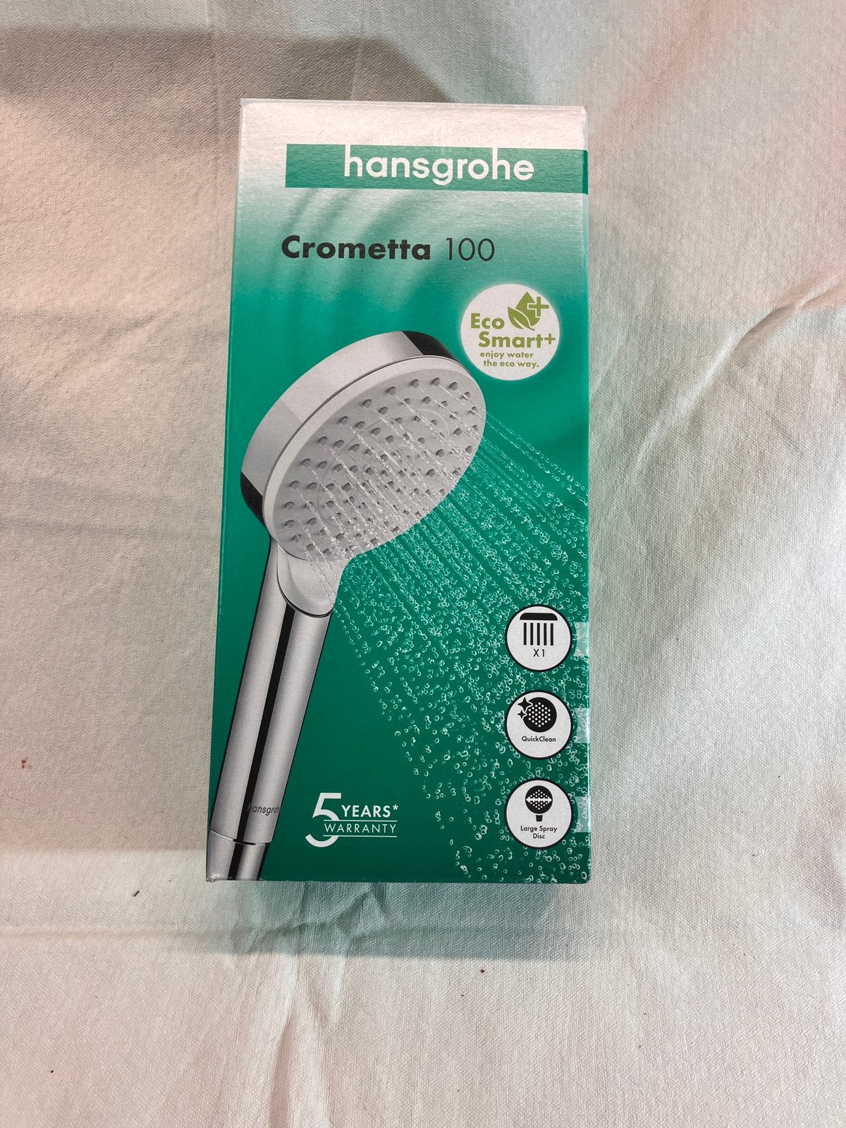 Hans Grohe waterbesparende douchekop Crometta, Doe-het-zelf en Verbouw, Sanitair, Ophalen of Verzenden, Nieuw, Chroom, Douche