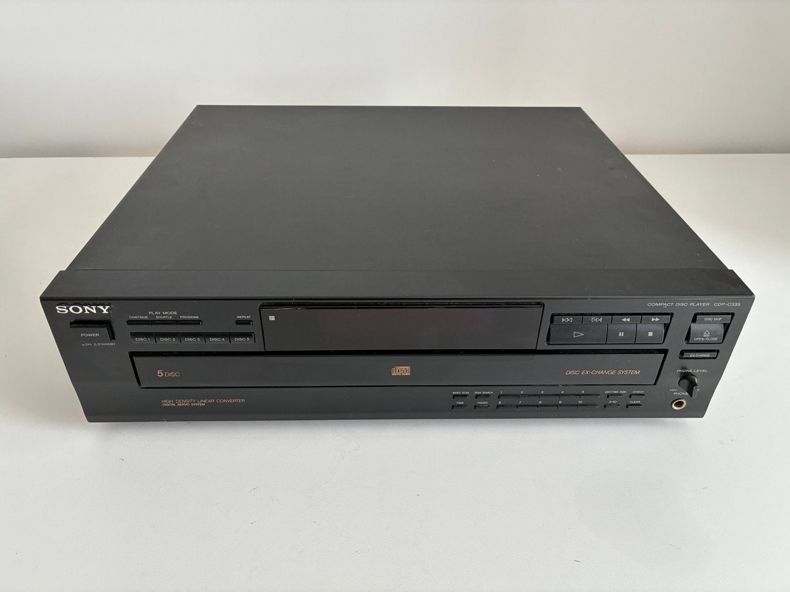Sony CDP-C335 5 cd wisselaar, Audio, Tv en Foto, Ophalen of Verzenden, Gebruikt, Sony, Wisselaar