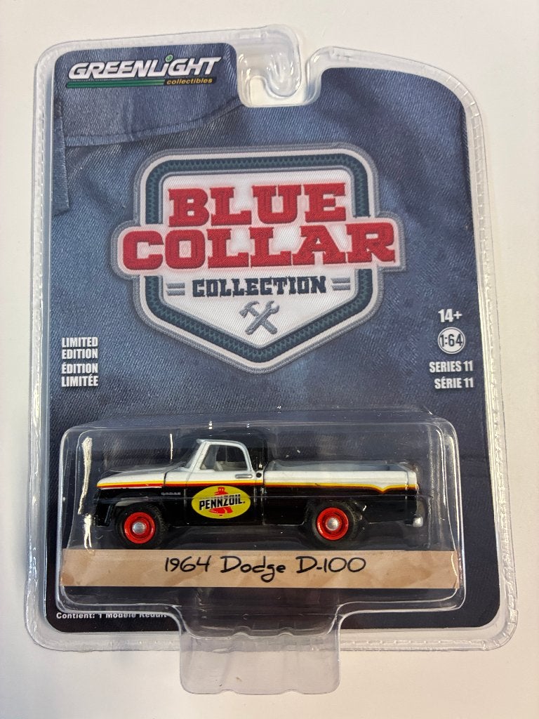 88704: Dodge D-100 - Pennzoil - 1964 - Greenlight 1:64, Auto, Nieuw, Ophalen of Verzenden, Bachsatztstr. 54 D 72131 Ofterdingen, Germany