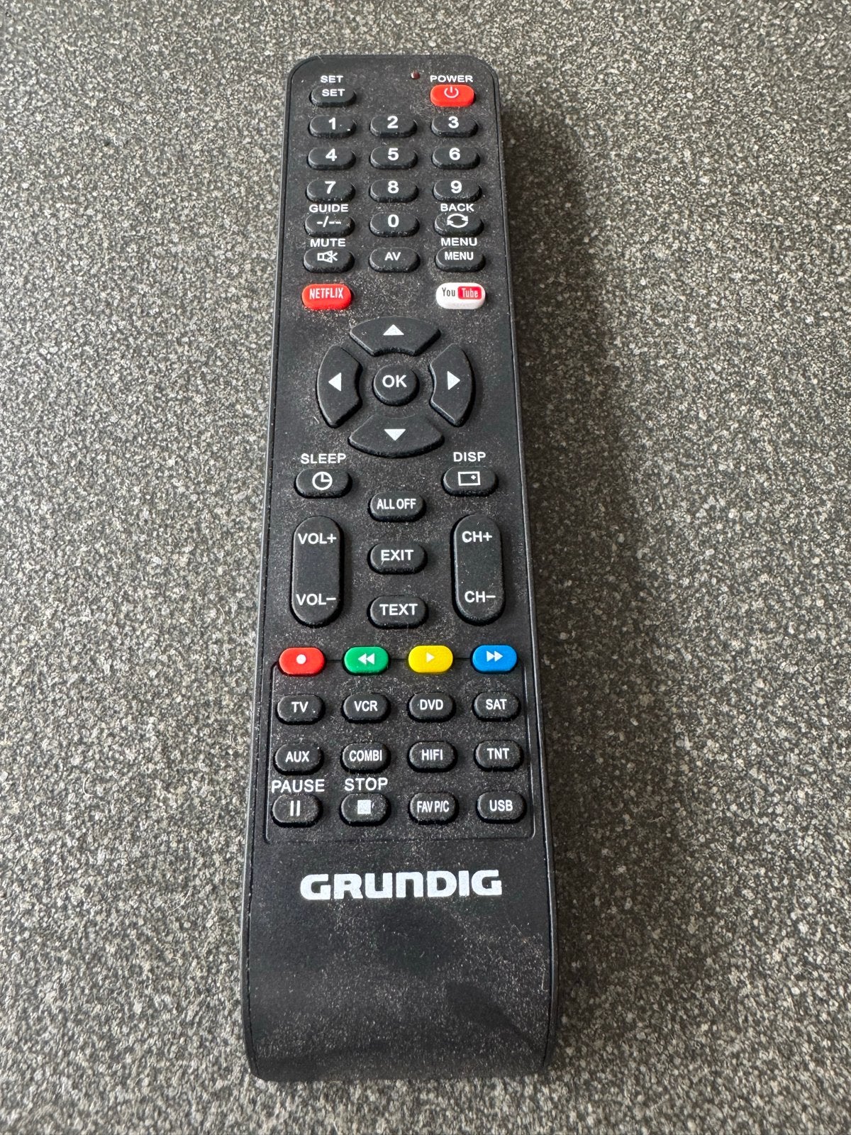 Grundig afstandsbediening - Origineel, Ophalen of Verzenden, Gebruikt, Origineel, Tv