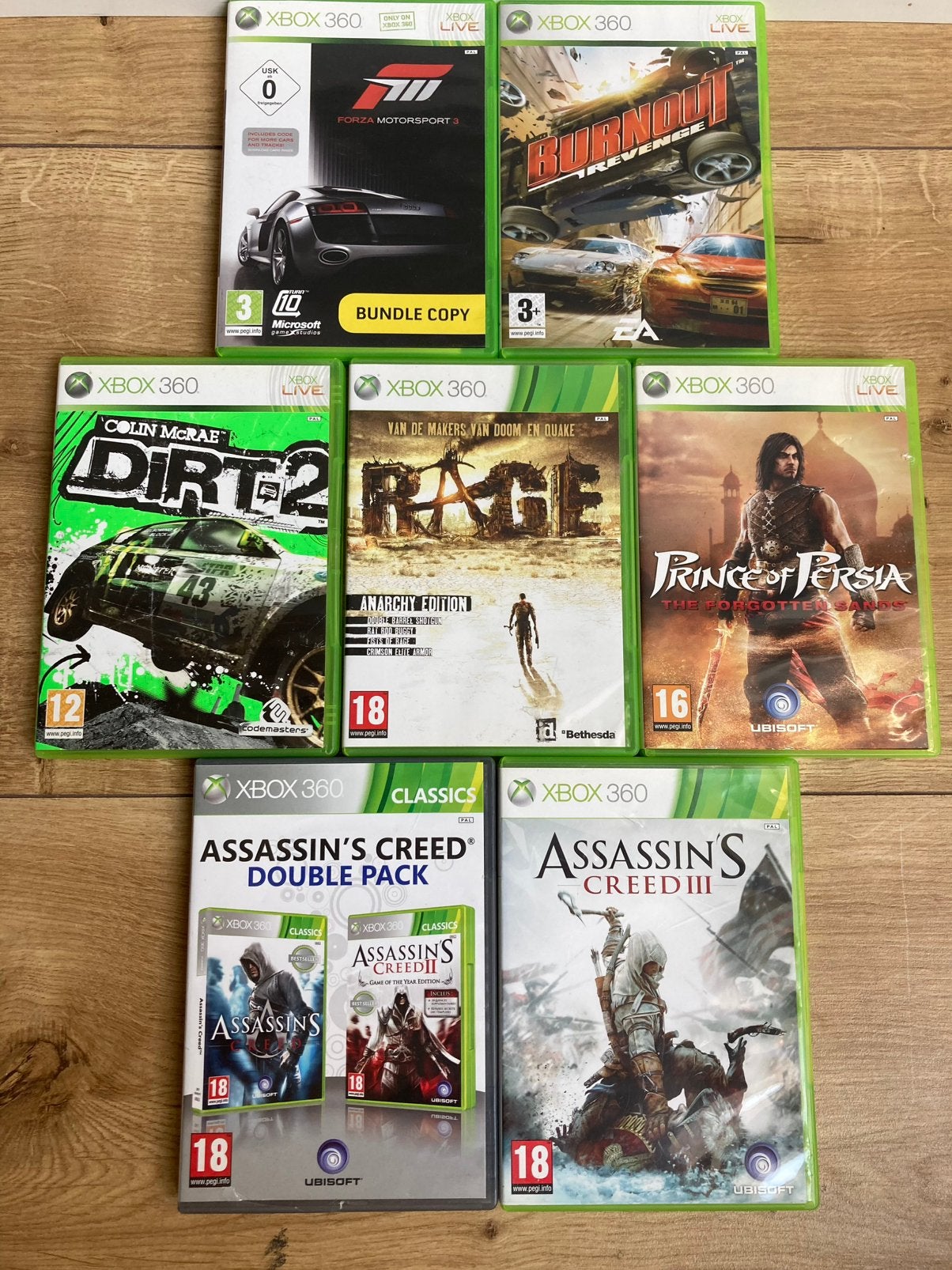 Xbox 360 Games: Forza, Burnout, Dirt, Rage, Prince of Persia, Spelcomputers en Games, Games | Xbox 360, Avontuur en Actie, Vanaf 18 jaar